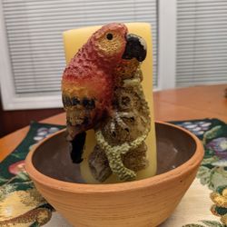 Handmade Terra Cotta Candle Holder