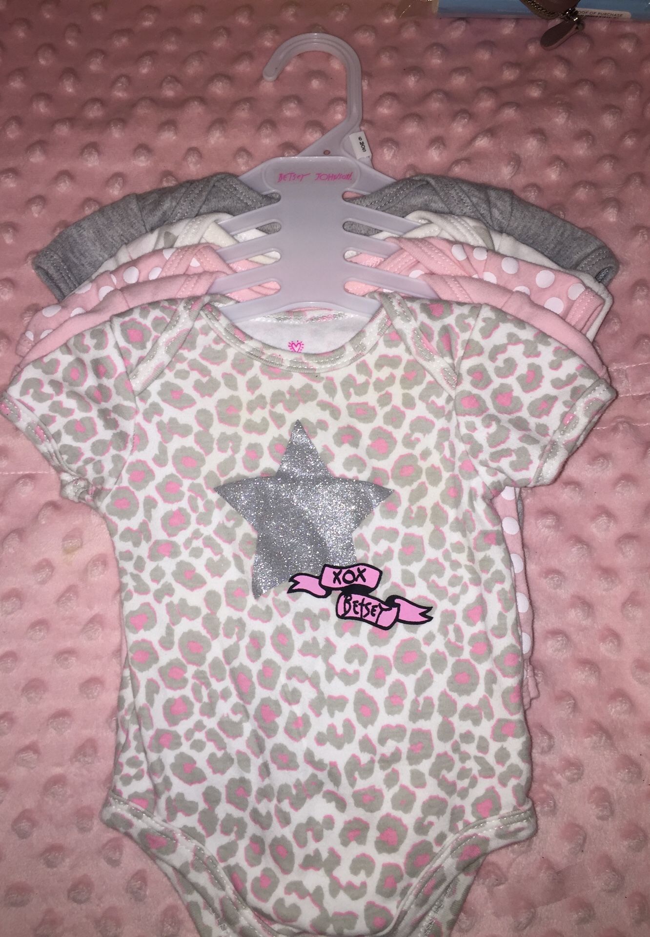 Betsey Johnson 5pack onsies 6months