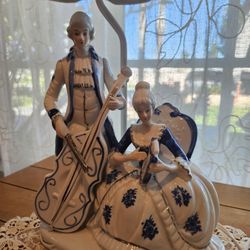 VTG. VICTORIAN PORCELAIN LAMP