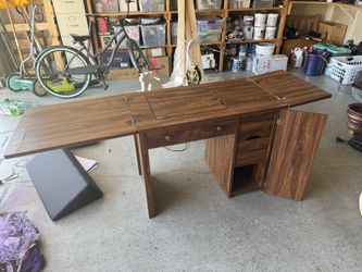 $50 Vintage antique expandable sewing table