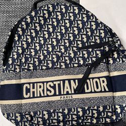 Christian Dior Homme Rider Backpack Oblique Canvas Jacquard Leather Men/Women