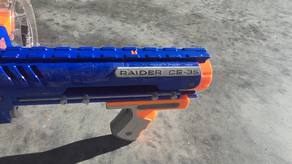 Blue Orange Nerf Gun