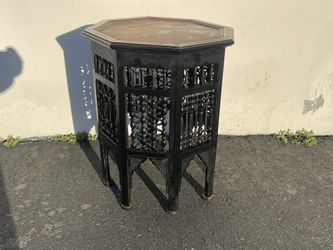 Vantage Handcrafted Hexagonal Moucharaby Side Tables