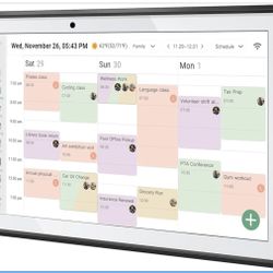 WiFi Digital Calendar Smart Family Planner,Chore Charts, Achievement Rewards, AI Meal Planning, Smart Touchscreen Interactive Display for Schedules an