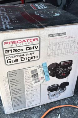 Predator Engines 212cc OHV Horizontal Shaft Gas Engine