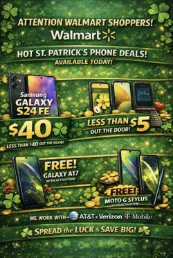 Free Phones At You’re Local Walmart !!!