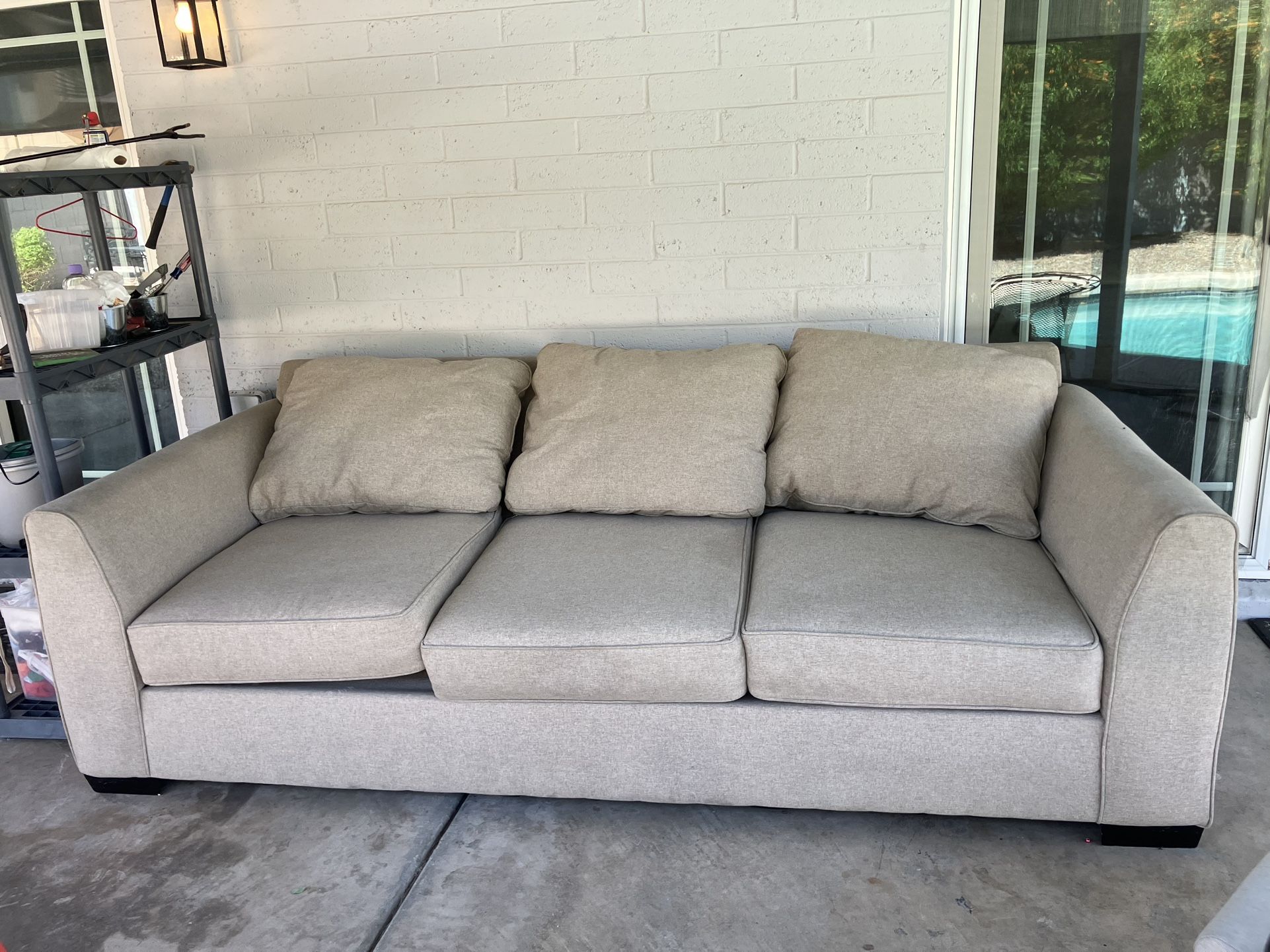 Living Spaces Beige couch
