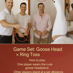 ✨Game Props | Plush Goose Head × Ring Toss