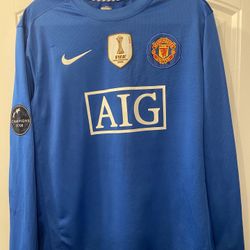 Cristiano Ronaldo Retro Manchester United Soccer Jersey 