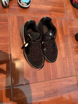 Black Lace-Up Athletic Sneakers