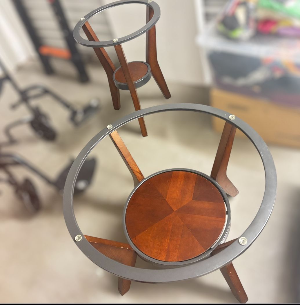New Glass Coffee Table Plus 2 End Tables