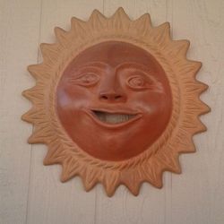 Terracotta Sun Face😃🌞