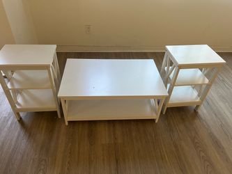 Coffee table and end tables