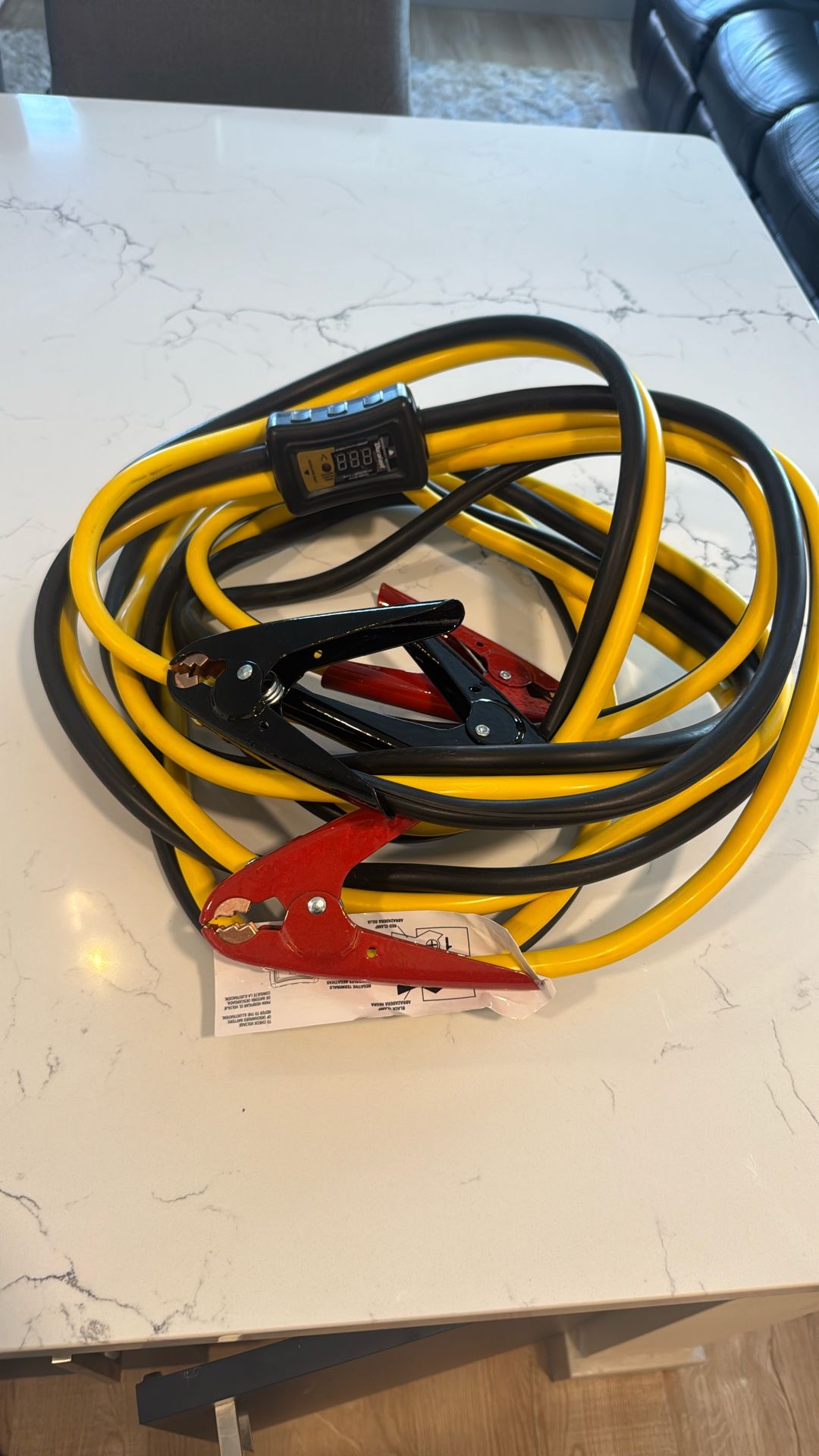 Duralast Battery Booster Cable 20ft Heavy Duty With Voltmeter