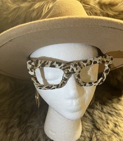 Fashion Hat & Lensless Eyewear  Set 