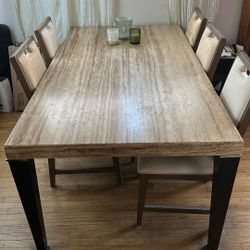 Traventine Dining Room Table