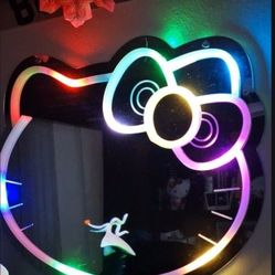 New Hello Kitty LED Wall Mirror and New Hello Kitty Keychain 
