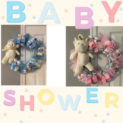 Baby Diaper Wreaths