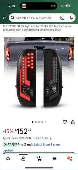 Smoked Tail Light Tundra