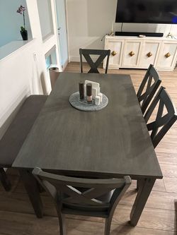 Dining table with chairs