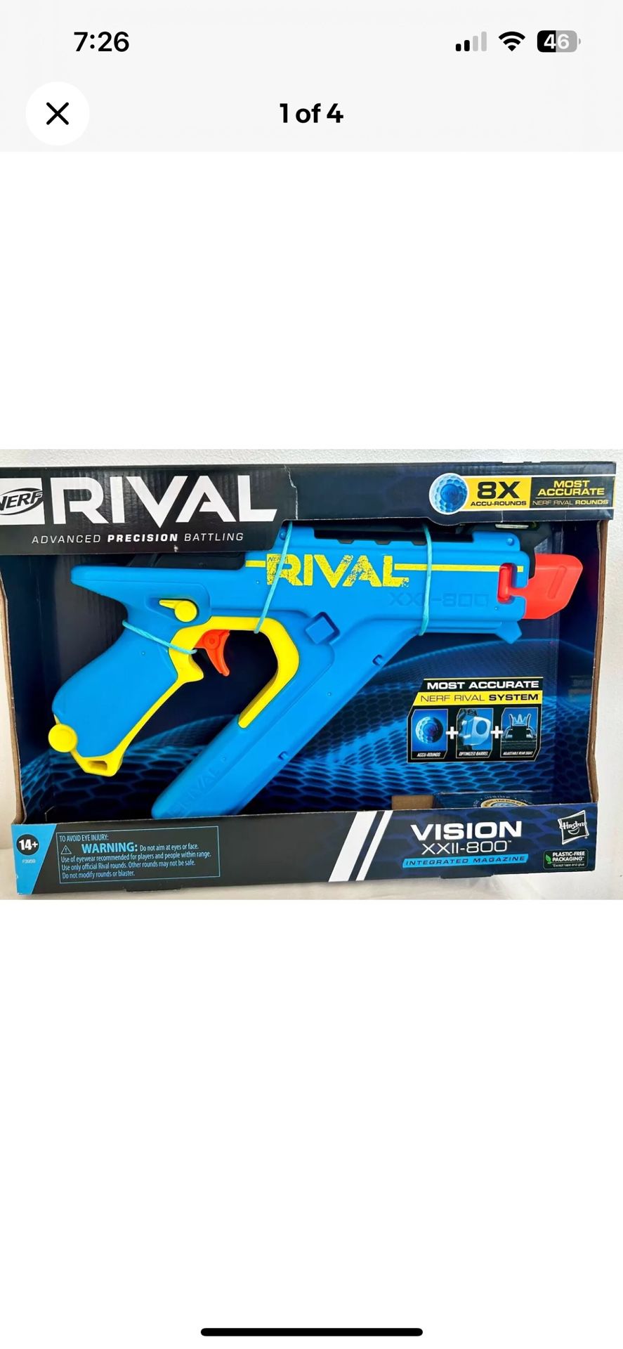 Nerf Rival Vision XXII-800 