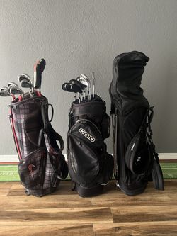 Golf Clubs w/bags & Travel Bags