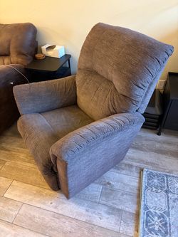 Lazy boy rocker recliner la z boy chair gray