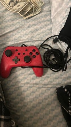 Red Wired Nintendo Switch Controller