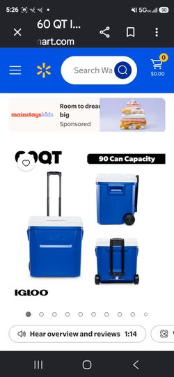 Igloo wheeled cooler