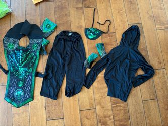 Green ninja Halloween costume kids medium