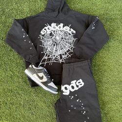 Sp5der OG Web Hoodie 'Black'