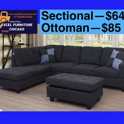 🌺FREE DELIVERY🌺Brand New Sectional Sofa Couch 