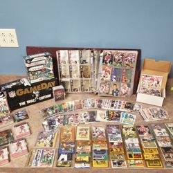 Nice Mostly Vintage Football card Collection sets stars Hofs inserts amd more!