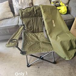 ULINE Folding Camp Chair Olive Green
