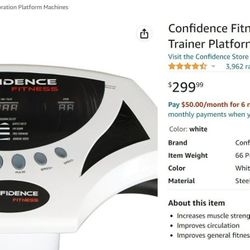 Confidence Fitness Slim Full Body Vibration Plate - Black