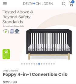 Poppy 4-in-1 Convertible crib