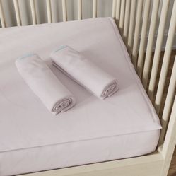 QuickZip Pink Crib Sheet Starter Pack