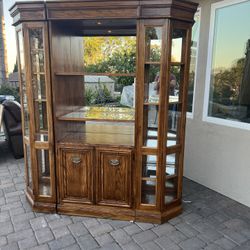 Oak Tree China Cabinet 
