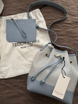 Teddy Blake New York Light Blue Bucket Bag