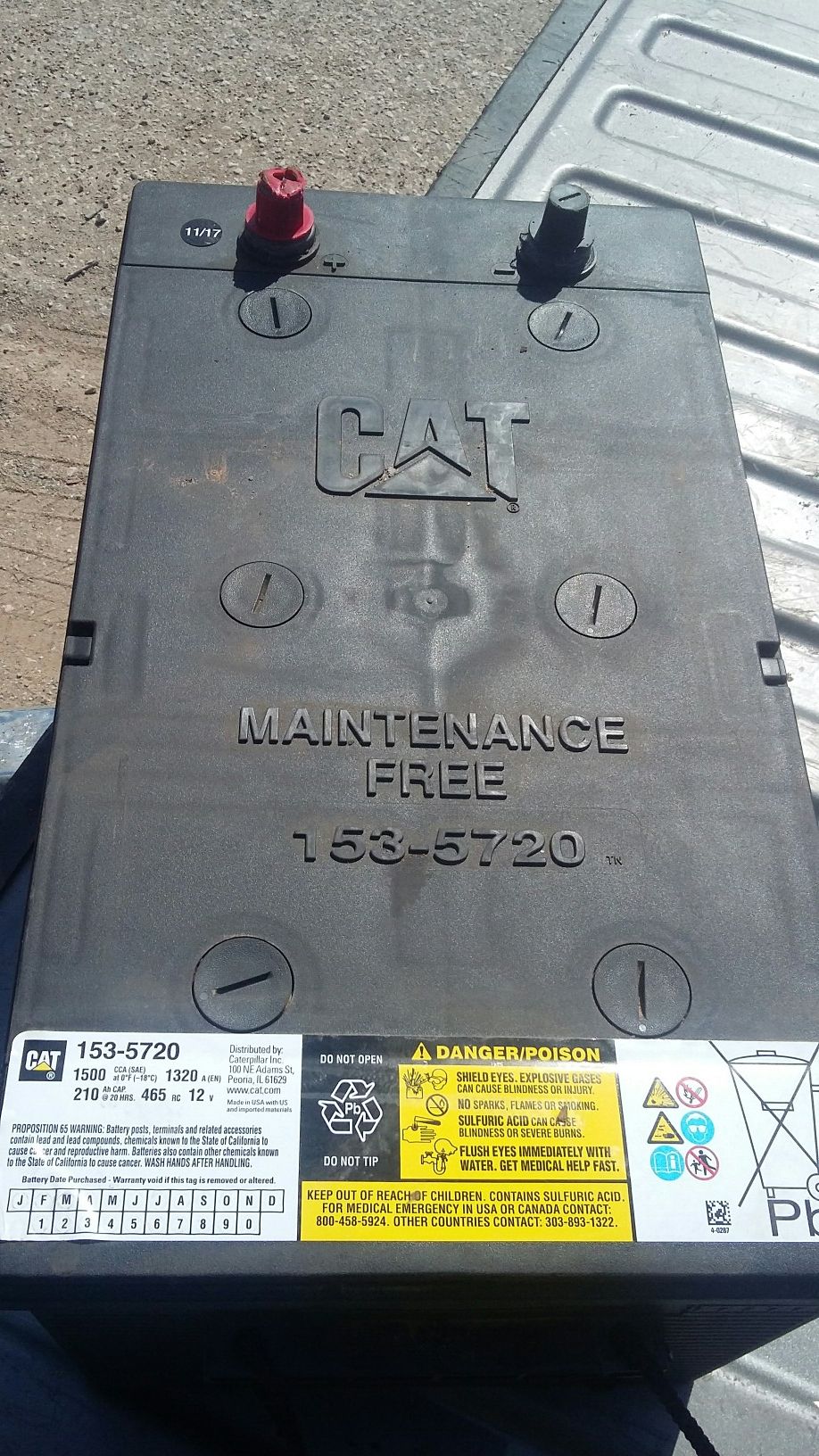 Cat 153-5720 8d Battery