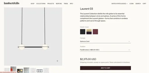 Laurent 03 Black Globe Ceiling Light Fixture