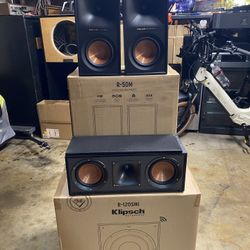 KLIPSCH REFERENCE SERIES SPEAKER 🔊 SYSTEM/PAIR BOOKSHELF/CENTER CHANNEL/12 INCH WIRELESS 🛜 SUBWOOFER 🔊.