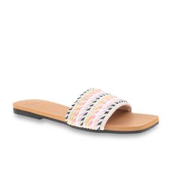 NWOT Time and Tru Women's Woven Slide Sandal
