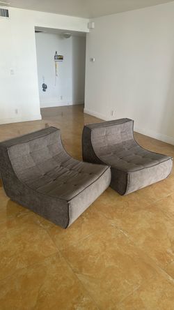 2 Armless Bean Bag Loungers for Adults & Kids