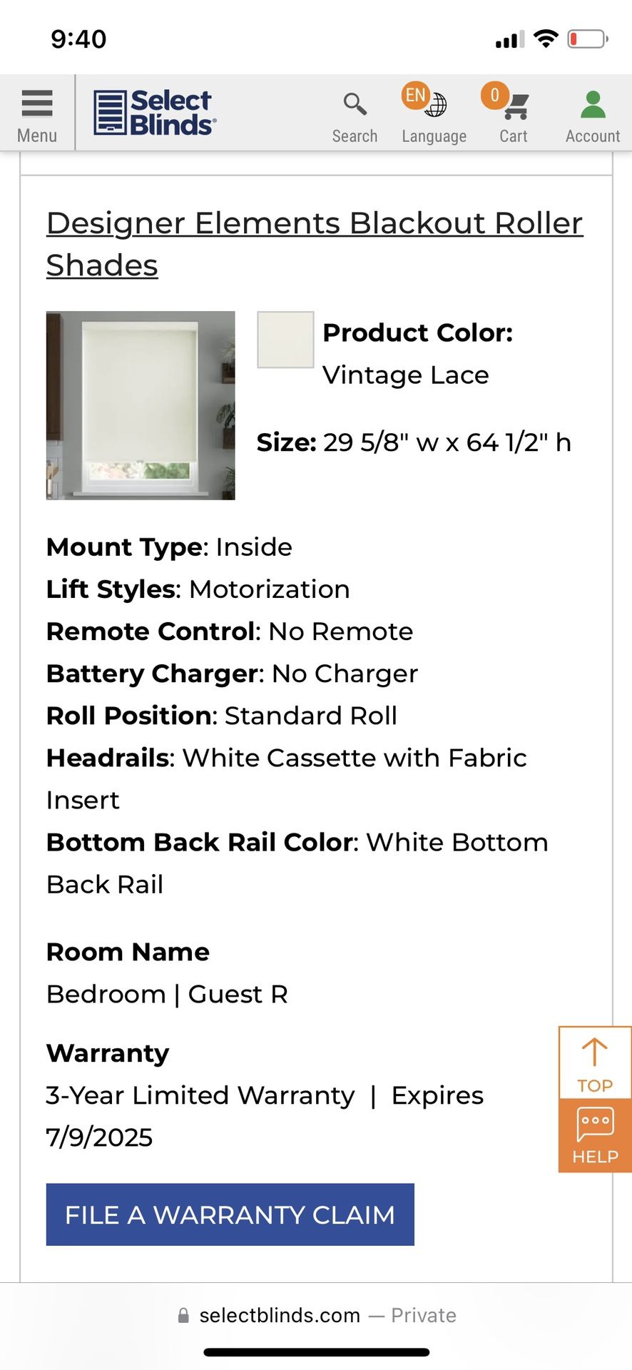 Motorized Roller Shades- Brand New; Varying Sizes