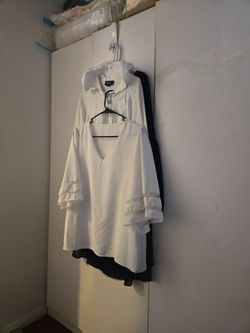 Ladies white blouse, easy wash
