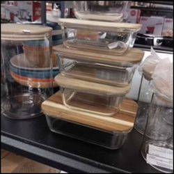 5 pcs gĺass containers