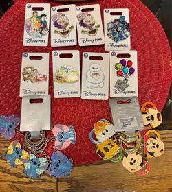 Disney Pins and Keychain collection $20 • RANCHO CUCAMONGA, CA