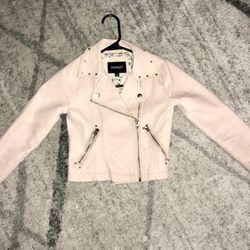 Girls Faux Leather Jacket