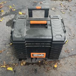 Ridgid Toolbox With Wheels. Handle Needs Repair.